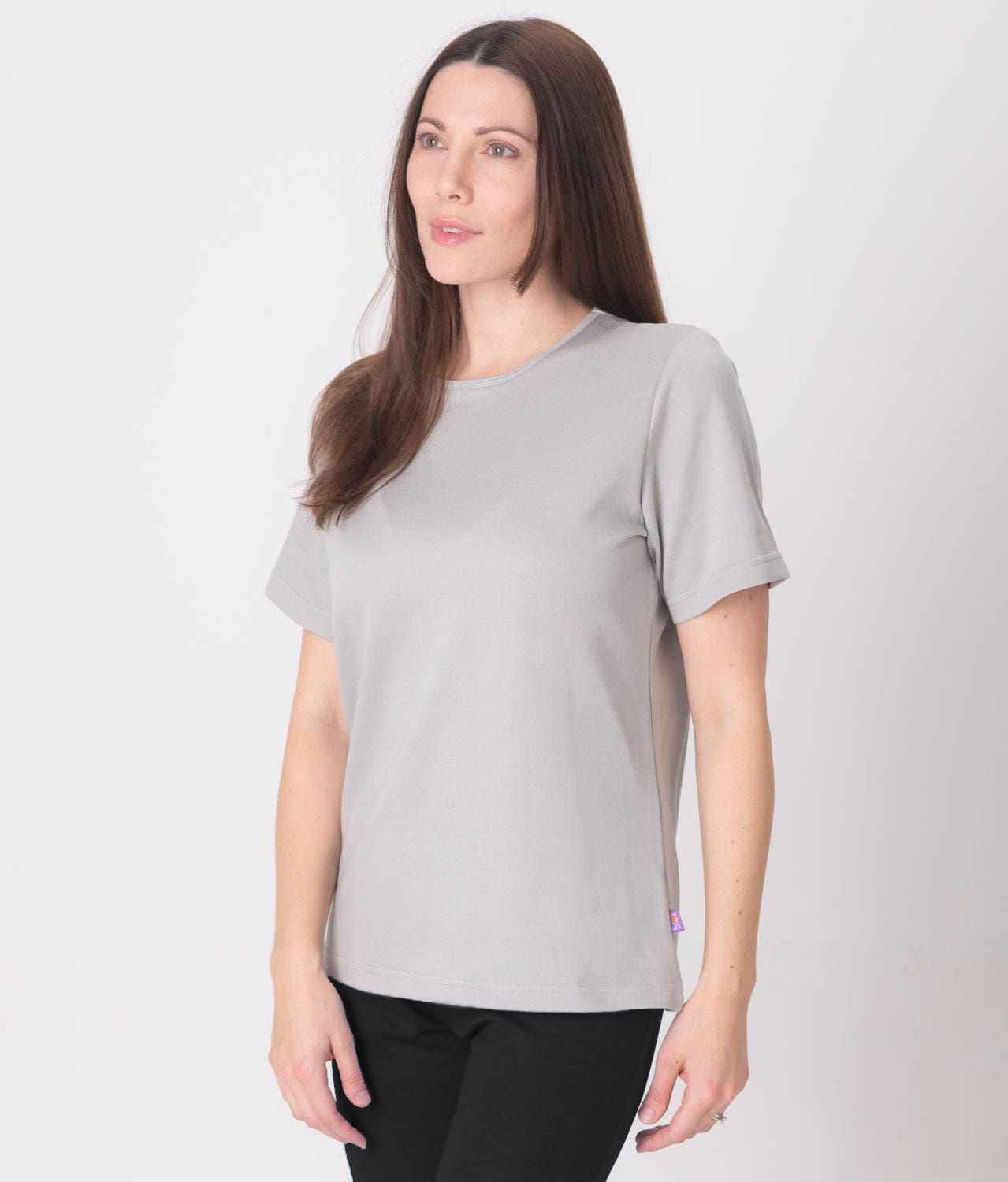 EMF protection T-Shirt Leblok in on a woman - side