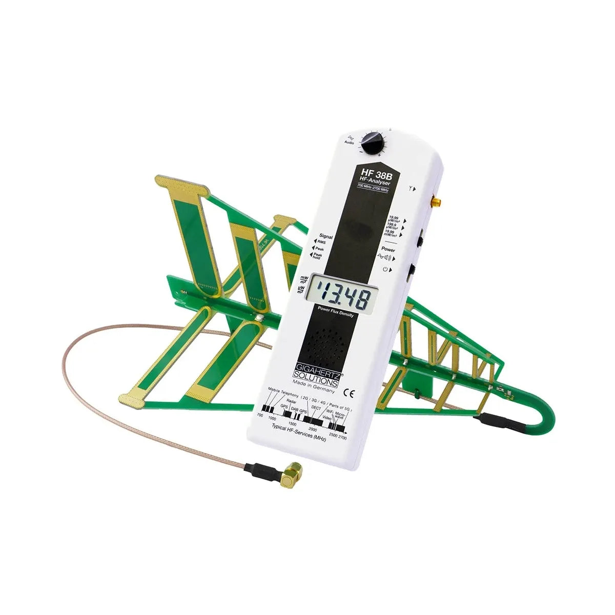 HF38B Gigahertz Solutions high frequency meter with directional antenna