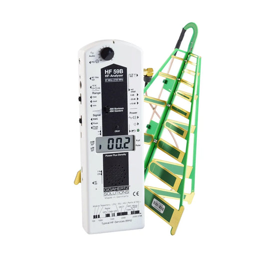 HF59B Gigahertz Solutios Meter with antenna - front