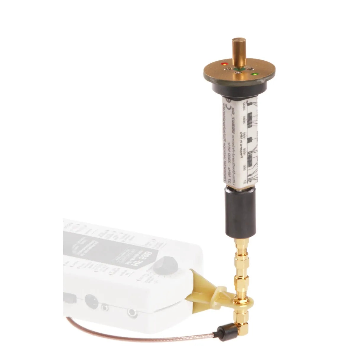 UBB27_G3 antenna connected to a Gigahertz Solutions meter - detail view