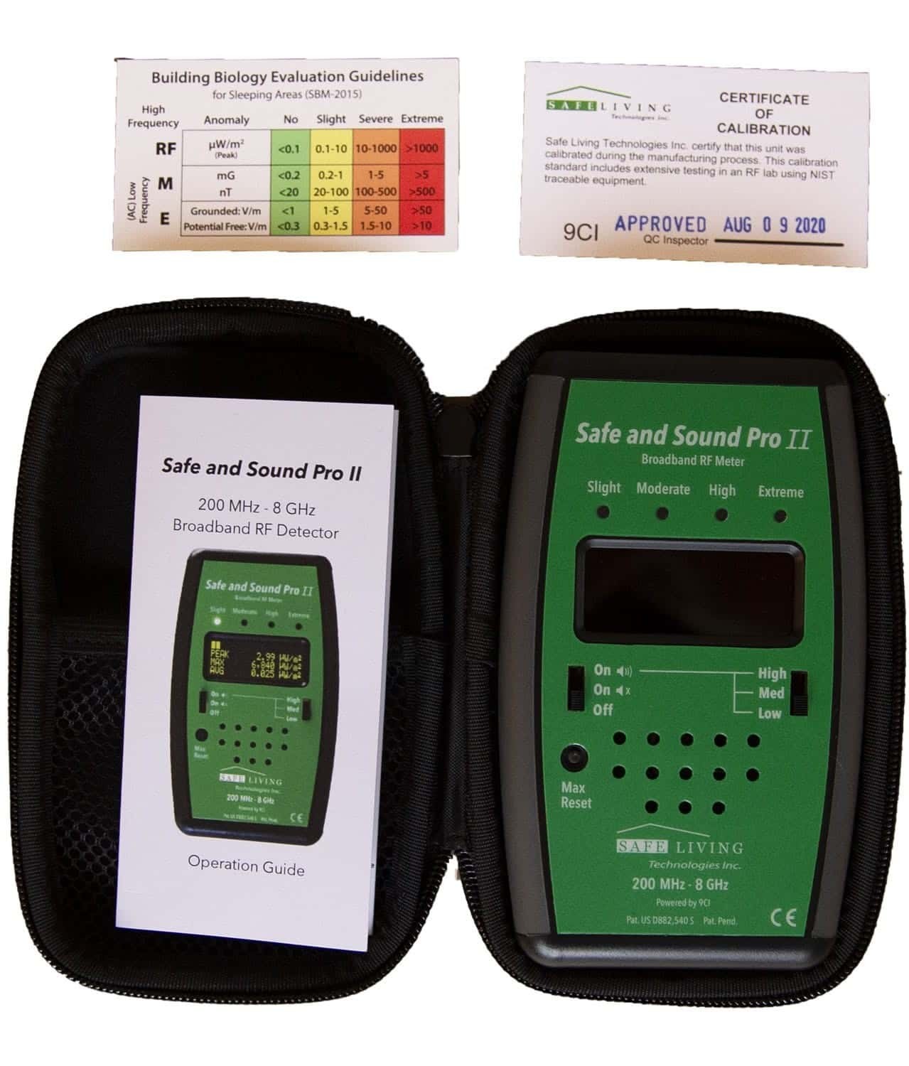 EMF Detector Safe and Sound Pro II - for Measuring High Frequency Radiation